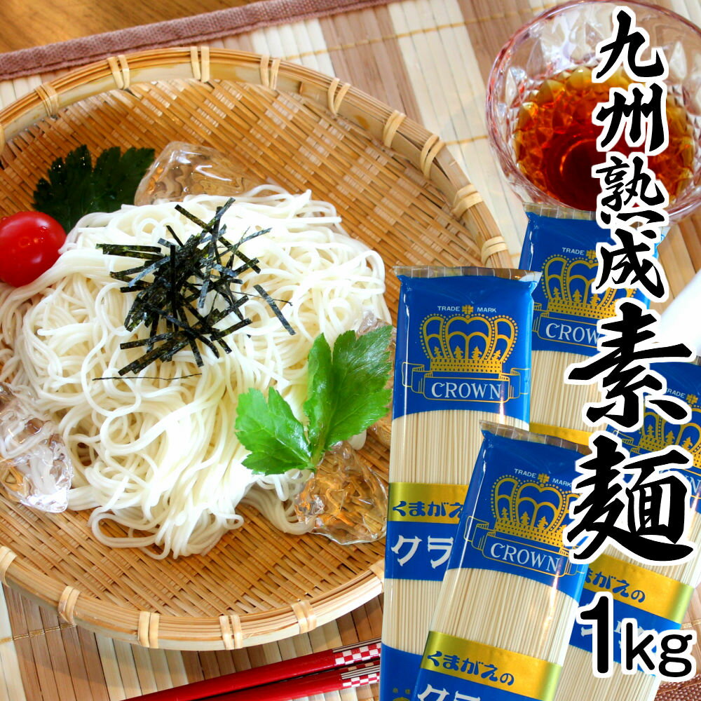 本場九州 熟成そうめん 1000g そうめん 素麺 お取り寄せ 熟成そうめん 250g×4袋セット たっぷり1キロ入り つるつる食感 ソーメン にゅうめん 人気涼麺 保存食 ギフト 御中元 内祝