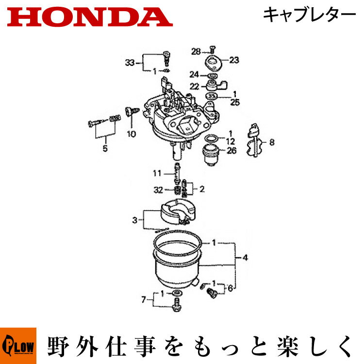 ホンダ純正部品F510K0～K2用キャブレターASSY（BE05F）【16100-ZE1-825】