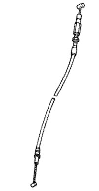 ホンダ耕うん機純正パーツ スロットルワイヤー F400K1、F500用