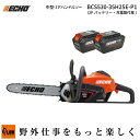 【数量限定目立てキット付き】9/30まで ECHO (エコー)50Vバッテリー チェンソー BCS530-35H25E(プラスワンキャンペーン)バッテリー2個+充電器セット 25AP76E ガイドバー35cm