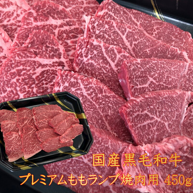 最上級A5ランク 国産黒毛和牛 プレミアム上ももランプ焼肉用 450g 牛肉 赤身 もも肉 贈答にも 福島牛 バーベキュー
