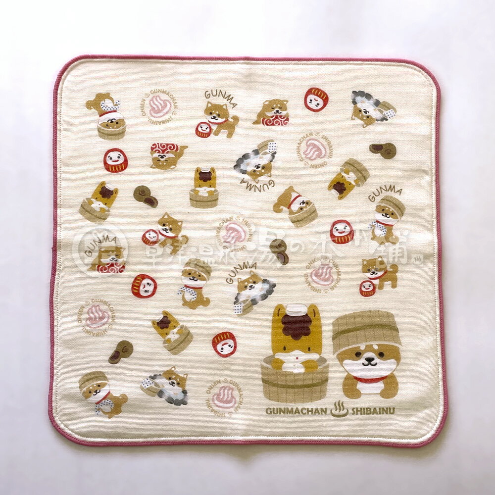 GUNMACHAN♨︎SHIBAINU タオルハンカチ 日本製 綿100%
