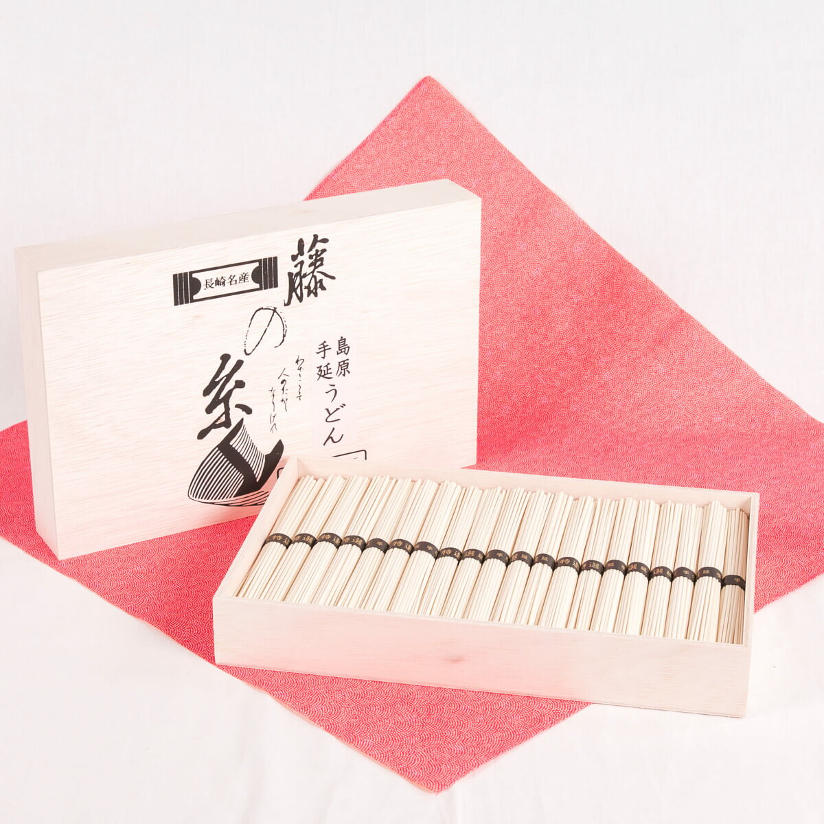 島原手延うどん 藤の糸 木箱入2kg(50g×40束)【お中元、お歳暮、贈答用】