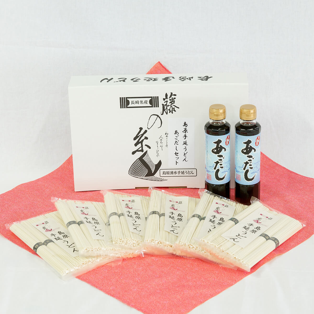 島原手延うどん　あごだしセット【お中元】【贈答用】【3食分×6袋】