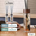 アロマ ディフューザー リードディフューザー スティック ガラス【mercyu 400ml 180ml MRU-71 MRU-72】フレグランス アロマディフュ...