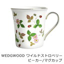 マグカップ 食器 ブランド ウェッジウッド（Wedgwood）『ワイルドストロベリー』 ビーカー 箱無しです