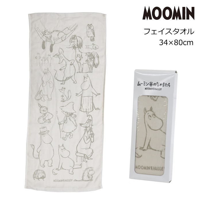 フェイスタオル 34×80cm MOOMIN/ムーミン キャ