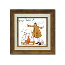 サムトフト 絵画 Sam Toft サム トフト 『パーフェクト!』 W23.5×H23.5cm アートフレーム ウォールアート ウォールパネル アートパネル 壁掛け ゲルアート
