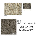東リ ラグ ダイニングカーペット 『アースブレス』 防炎 抗菌 防ダニ 撥水 防汚 消臭 ベージュ系 ブラウン系 全2色 オールシーズン おしゃれ 絨毯 じゅうたん 日本製 カーペット