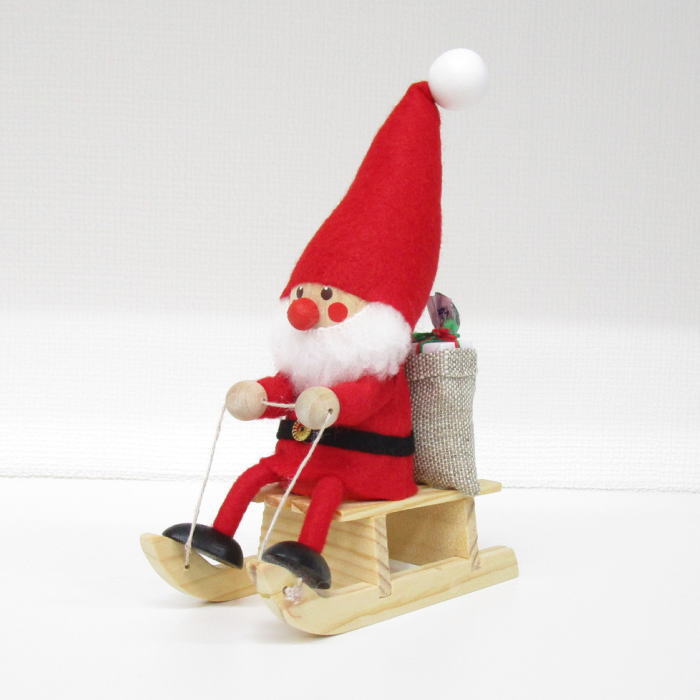 ノルディカニッセ 北欧雑貨 人形 クリスマス雑貨 『そりに乗ったサンタ』 赤 クリスマス 妖精 人形 小人 飾り 北欧 置物 木製 北欧インテリア クリスマスグッズ ハンドメイド かわいい オブジェ ノルディカ ニッセ プレゼント [2]
