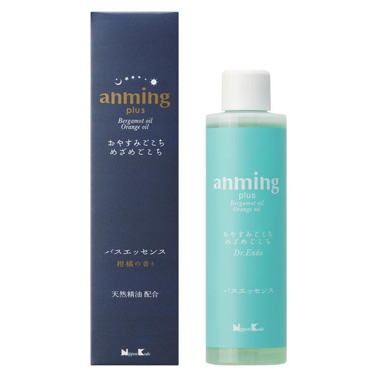 日本香堂 アンミングプラス anming plus 200ml〔約8回分〕 入浴剤 眠活 バスエッセンス 安眠 アンミング アロマ ギフト 保湿 快眠グッズ ホホバオイル 目覚め 日本製 プレゼント ギフト