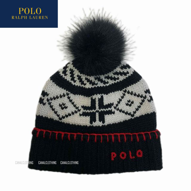 ポロ ラルフローレン ニット帽 レディース 【あす楽対応】POLO RALPHLAURENWomen's Lady'sポロ ラルフローレンニットキャップボンボンニットウィメンズ、レディスラルフローレン、正規店購入アメリカ買い付け