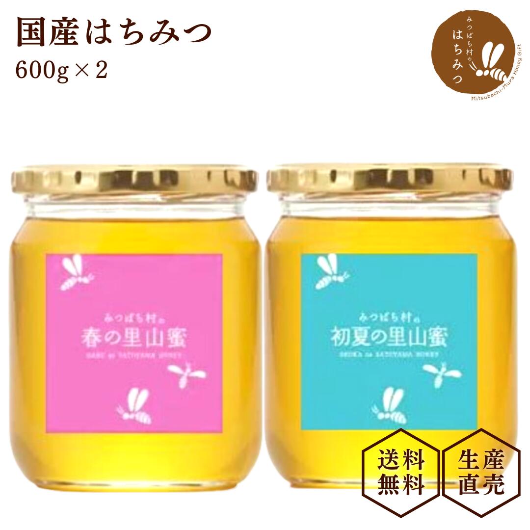 養蜂場から産地直送! 国産 蜂蜜 選べる600g2本セット はちみつ ハチミツ 非加熱 純粋 完熟 生はちみつ 送料無料 生産…