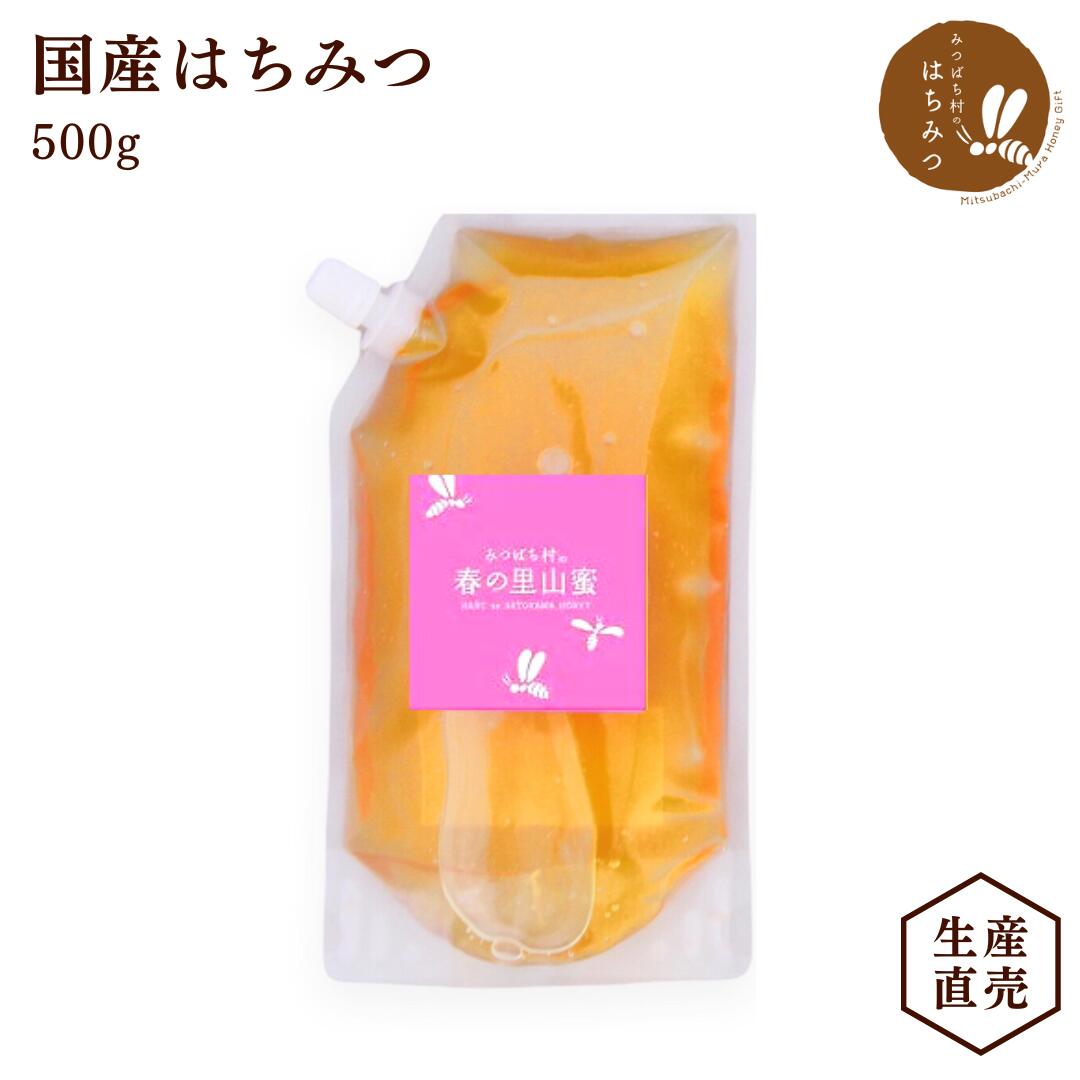 養蜂場から産地直送★ 国産 はちみつ 詰め替え用 500g 蜂蜜 ハチミツ 非加熱 純粋 完熟 生はちみつ 生産直売 リフィル…