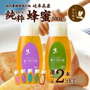 養蜂場から産地直送! 国産 はちみつ【選べる 倒立容器500g×2本セット 】 蜂蜜 ハチミツ 非加熱 純粋 完熟 生はちみつ 送料無料 日本製 生産直売 岐阜...