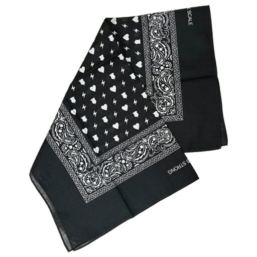【メール便可】 ブラックスケール BLACK SCALE バンダナ ブラック/ホワイト NEW 【メール便可】 ブラックスケール BLACK SCALE バンダナ ブラック/ホワイト NEW