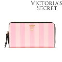 【セール■送料無料】Victoria 039 s Secret ビクトリアシークレット ビクシー ヴィクトリア シークレットショッパー デザイン 長財布 シグニチャー ストライプ ショップバッグ お札 小銭入れ カードポケットあり メール便可 SALE