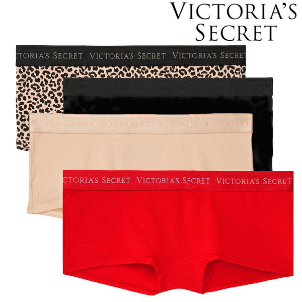 【メール便可】Victoria 039 s Secret ヴィクトリアシークレット ボーイショーツ ビクトリアシークレット ビクシー ヴィクトリアズシークレット ストレッチ ロゴ ショーツ ヒップハンガー インナー 【女性 レディース 下着 パンツ】