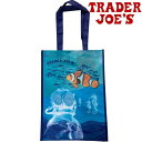 Trader Joe's トレーダー ジョーズ オーシャン カクレクマノミ 潜水艦 タコ ブルーリサイクル ペット 使用 リユーザブル (再使用可能) エコバッグ マチ有トレジョー トートバッグ Trader joes トート マイバッグ メール便可 NEW