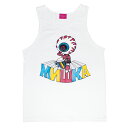 【送料無料■メール便可】ミシカ MISHKA タンクトップ PEACE LOVE BONGOS TANKTOP ホワイト 白 【メンズサイズ展開】個性的 派手