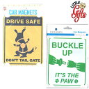 【セール■メール便可】リトルギフト Little Gifts サイン カー マグネット 車に!冷蔵庫に!ぴたっとひっつくマグネット車 犬 グッズ サイン 犬用品...