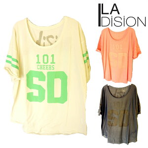 【セール■メール便可】LA DISION ラディション アメフト フットボール デザイン Gridiron ビッグ Tシャツ 全3色 半袖【再入荷なし/現品限り】SALE