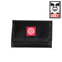 【訳ありセール■送料無料】オベイ OBEY リボルト 3つ折り 財布 お札入れあり 小銭入れなしベルクロ マジックテープ バリバリ財布 男女兼用セール【再入荷な...