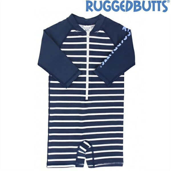 【メール便可】RUGGEDBUTTS ラゲッドバッツ 長袖 ラッシュガード つなぎ 水着 ラッフルバッツのボーイズブランド オールインワン ロンパース UFP+50 日焼け対策 スイミング 海 水遊び 川遊び 夏ベビー/赤ちゃん キッズ/子供 男の子 ボーイズ