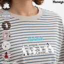 ■スーパーSALE特別クーポン配布中■トップス Tシャツ ロンT 長袖Tシャツ カットソー 長袖 コットン 綿 ムーミン キャラクター レディース Honeys ハニーズ ムーミン/長袖Tシャツ