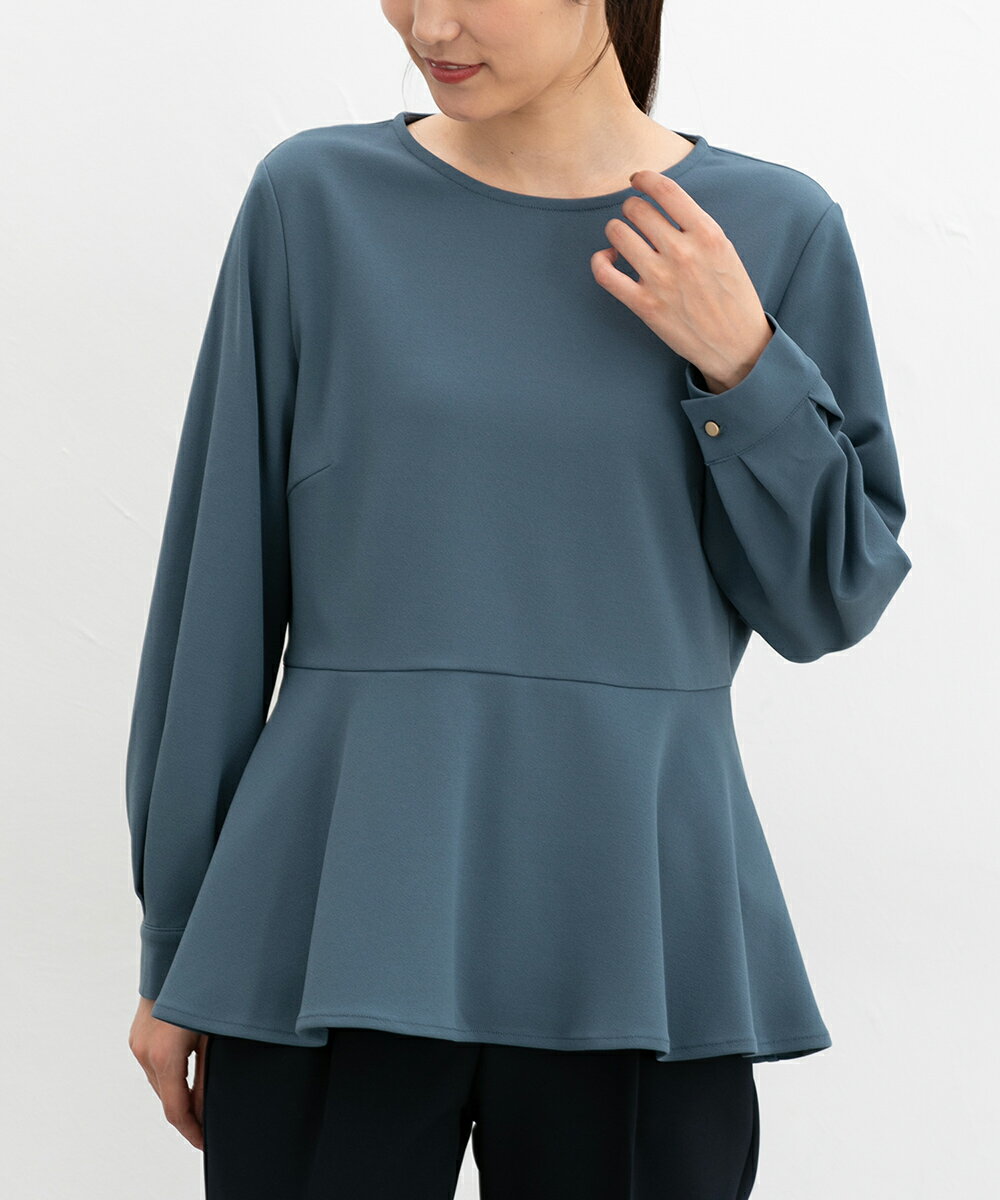 楽天市場】ペプラム（カラーブルー）（トップス｜レディース