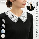 \期間限定クーポン配布中♪/トップス カットソー 長袖 オフィス きれいめ レース衿 衿付き 再生ポリエステル ストレッチ レーヨン混 レディース Honeys ハニーズ レース衿トップス
