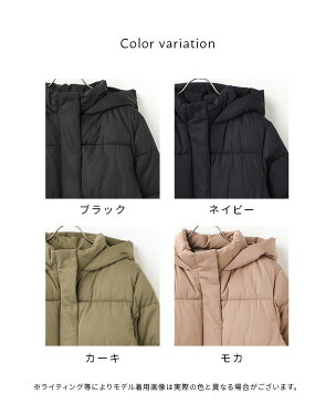 コート ジャケット レディース ロング ダウン風 通勤 カジュアル フード 撥水 冬 SALE セール Honeys ハニーズ ファイバーダウンコート