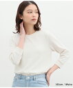 トップス Tシャツ レディース 無地 ボーダー 7分袖 綿混 UVカット ワッフル素材 春 夏 Honeys ハニーズ 7分袖ワッフルクルーT