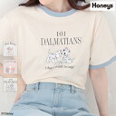 Tシャツ レディース 半袖 キャラクター レディース おしゃれ マリー キッズ Honeys ハニーズ ディズニー／Tシャツ