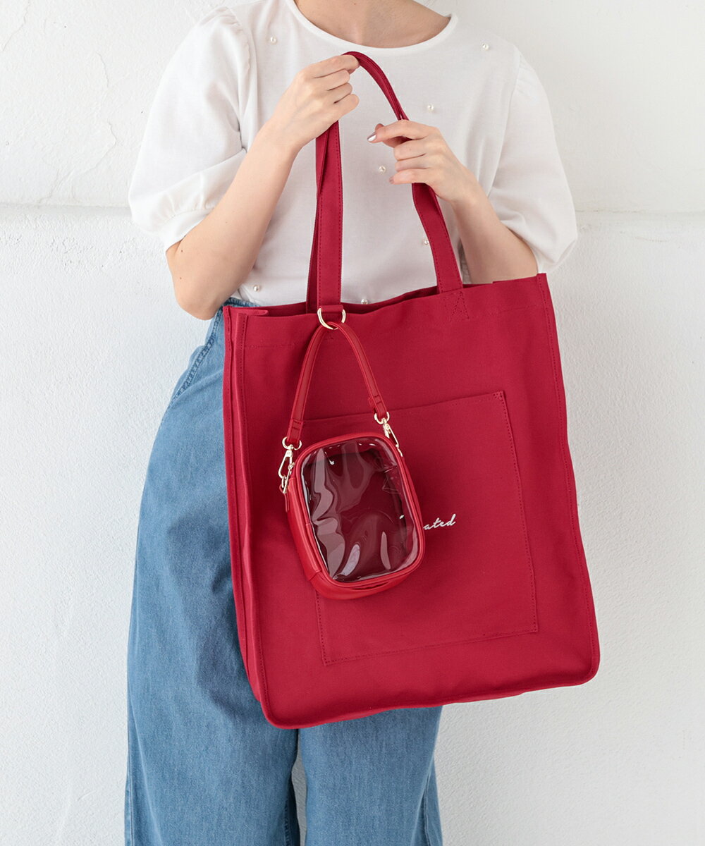 楽天市場】ハニーズ バッグ（カラーレッド）の通販