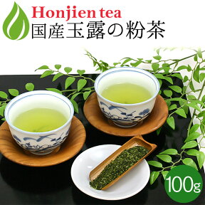 ● 粉茶 玉露の粉茶（100g） ほんぢ園 ＜ 日本茶 粉茶 ＞ 送料無料 ／セ／