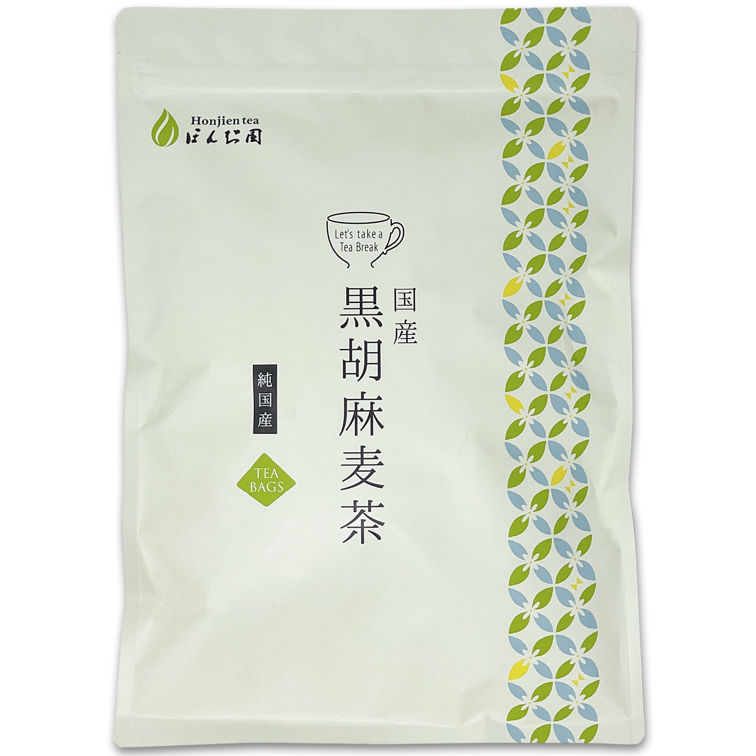 ● 胡麻麦茶 国産 黒胡麻麦茶 5g x 50p（250g ティーバッグ ） ほんぢ園 ＜ 胡麻麦茶 血圧測定 ペットボトルよりお得！ ごま麦茶 ゴマ麦茶 胡麻 麦茶 送料無料 ノンカフェイン ＞ 【LC】 ／ラ／