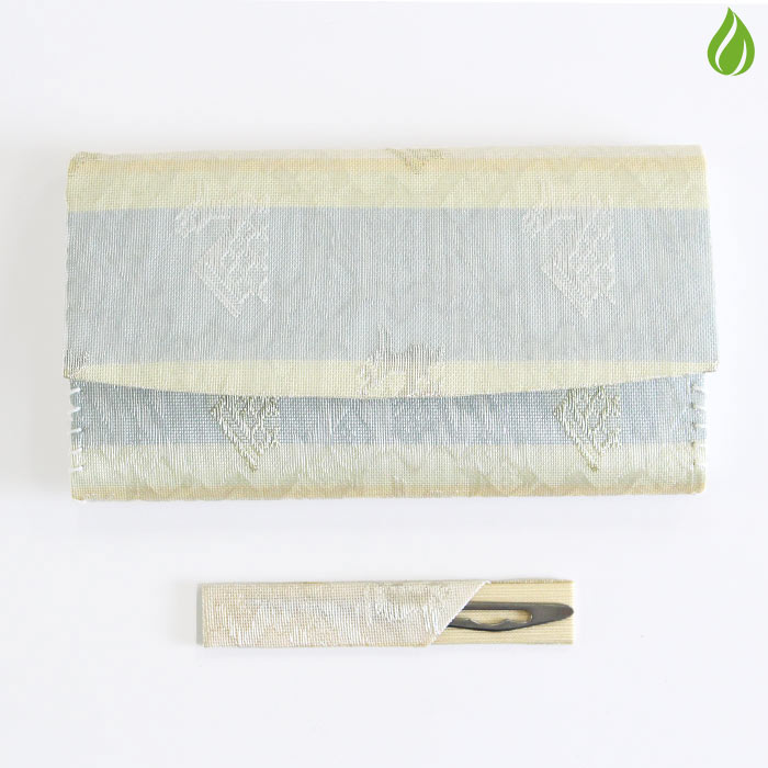 茶道具 名物裂 懐紙入/楊枝2点セット 紗 有栖川鹿紋（ありすがわしかもん） 中川政七商店 絹 正絹 シルク 服紗ばさみ 袱紗ばさみ 服紗入れ 帛紗入れ 袱紗入れ 三折れ 懐紙入れ 懐紙ばさみ 送料無料