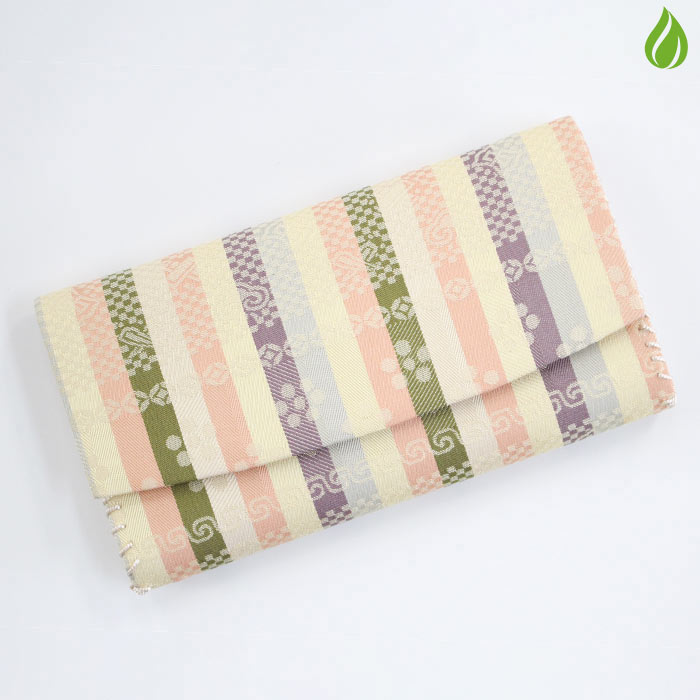 茶道具 名物裂 三ツ折（懐紙入） 伊予簾 （いよすだれ）中川政七商店 絹 正絹 シルク 服紗ばさみ 袱紗..