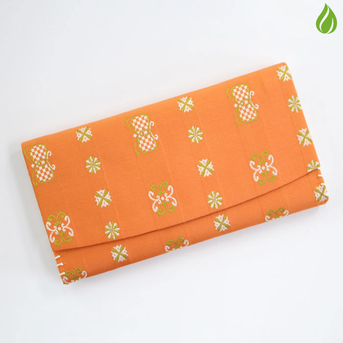 茶道具 名物裂 三ツ折（懐紙入） 漢丹 （かんたん）中川政七商店 絹 正絹 シルク 服紗ばさみ 袱紗ばさ..