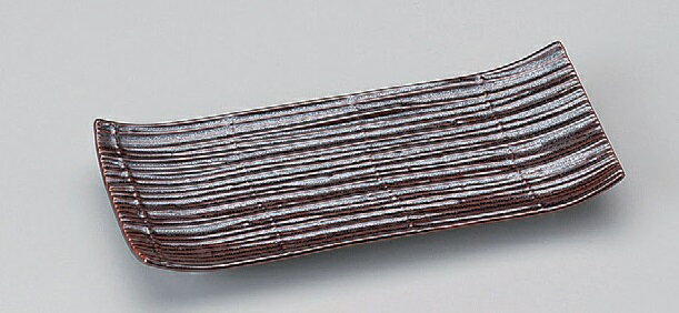 Rakuten - 鉄砂　スダレ　突出皿　20.5cm　日本製