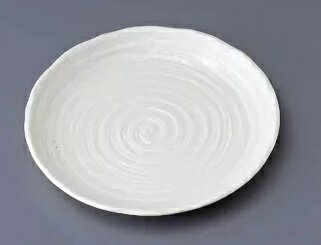 粉引渦・大皿【美濃焼】