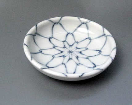 アミ　網　厚口2.5寸　丸皿　【美濃焼】(3)