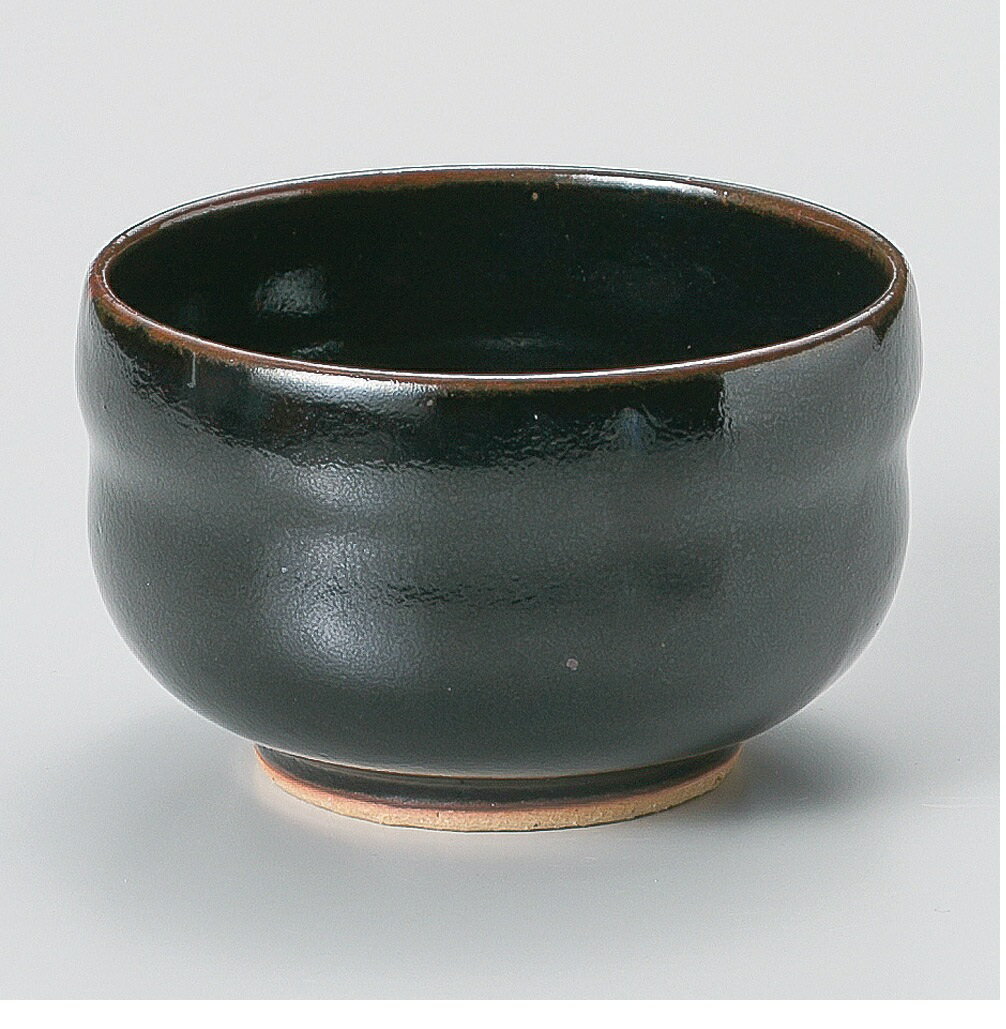 乐天商城 - 黒釉　ひさご 抹茶碗　【美濃焼】