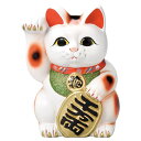 福来る・・開運 白手長小判猫 招き猫 招きネコ 右手 4号 常滑焼 白小判猫4号右手(3)