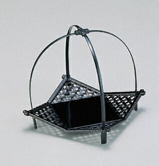 Rakuten - 越前漆器　いさざ籠　小　黒　16x16x17cm 料亭 旅館 和食器 飲食店 業務用