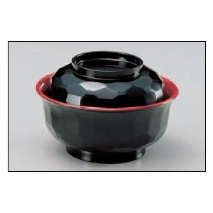 Rakuten - 真亀甲　丼　黒内朱【越前漆器】