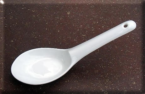 China - 白20.1cm大掛けレンゲ