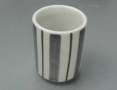 太細十草長湯呑 美濃焼