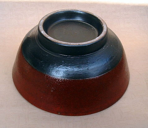 赤柚子　ラーメン鉢　20.8cm　高台ラーメン丼・美濃焼